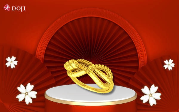 Nhẫn vàng 24K “Kim Tỵ” tượng trưng cho quyền lực