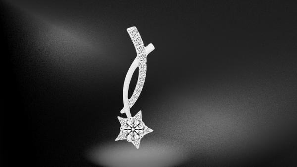 Mặt dây Vàng trắng 14K gắn Kim cương DOJI (AFPB001949F2HA1)