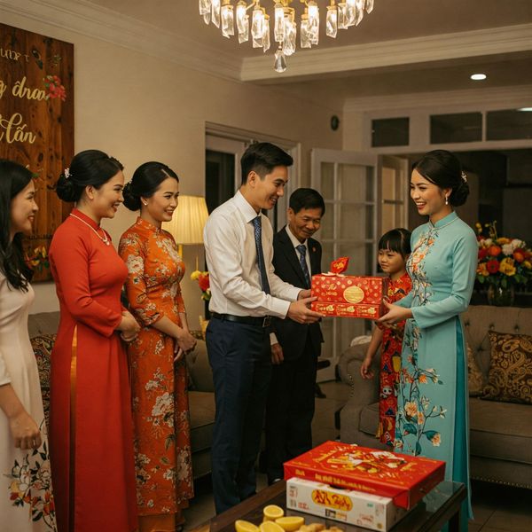 Lễ dạm ngõ là buổi gặp gỡ đầu tiên giữa 2 bên nhà, sau khi cặp đôi đã tìm hiểu nhau trong một khoảng thời gian