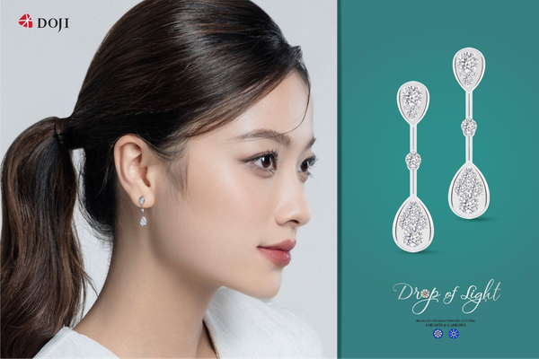 Bộ sưu tập trang sức kim cương Drop of Light có mức giá dao động từ khoảng 32 - 63 triệu đồng