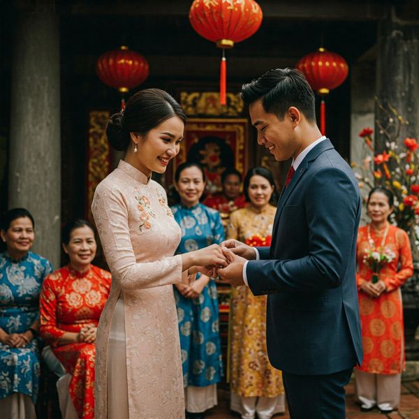 Lễ ăn hỏi hay còn được gọi là lễ đính hôn trong thời đại hiện nay