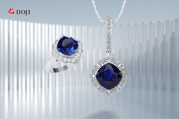 Trang sức gắn đá Sapphire là điểm nhấn hoàn hảo cho trang phục của Nhân Mã