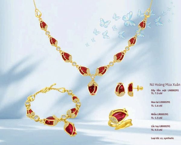 BST “Nữ hoàng mùa xuân” lắc tay vàng 24K kiêu sa, quyến rũ