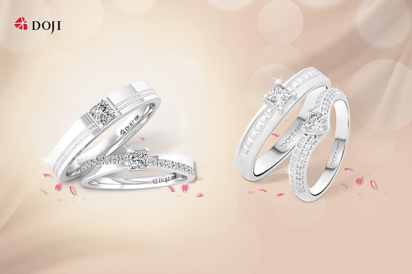 Những viên kim cương sở hữu vẻ đẹp lấp lánh như ngôi sao sáng giữa vũ trụ, đại diện cho tình yêu luôn bừng cháy trong trái tim
