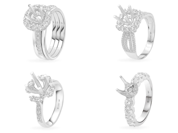 Hiện tại DOJI đang có đa dạng thiết kế mẫu vỏ nhẫn kim cương cho cả nam và nữ với nhiều phong cách, kiểu dáng và mức giá.