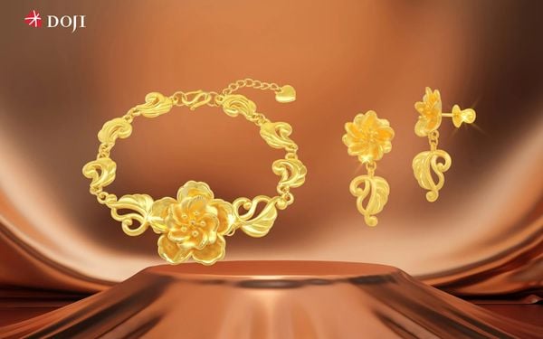 Bộ sưu tập Hoa Hạnh Phúc gây ấn tượng nhờ thiết kế đóa hoa nở rộ đầy sức sống