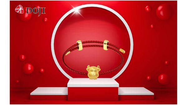 Các mẫu charm hình 12 con giáp được chế tác bằng chất liệu vàng 24K tỉ mỉ và sống động