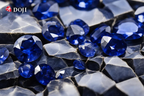 Sapphire xanh lam tượng trưng cho trí tuệ, sự trung thành và bình an