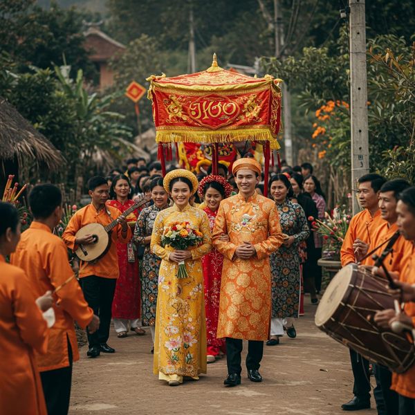 Để tránh hạn Kim Lâu, cô dâu - chú rể có thể cân nhắc đón dâu 2 lần trong lễ cưới giúp hôn lễ tránh được năng lượng tiêu cực, mang đến vận khí may mắn lâu dài