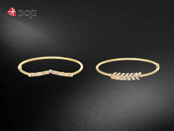 Vòng tay DOJI 18K với đa dạng các mẫu thiết kế
