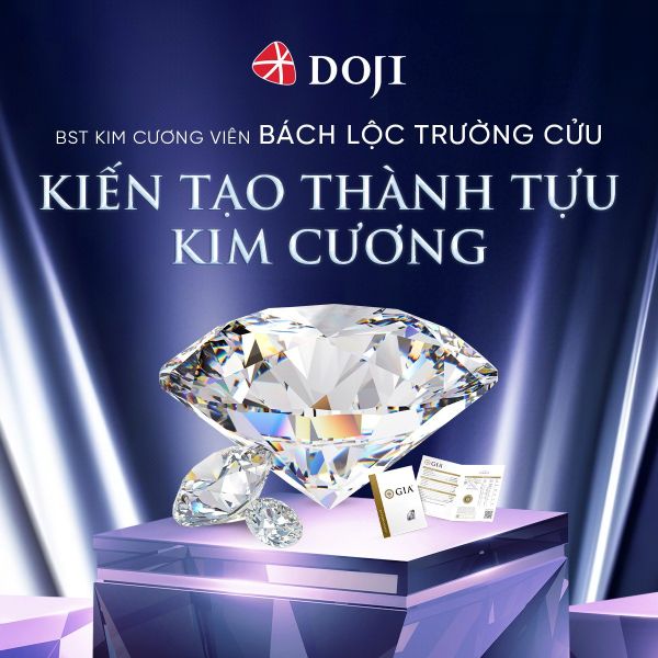 DOJI là 1 trong những địa điểm mua kim cương uy tín nhất Việt Nam
