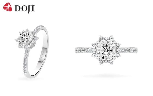 Thiết kế chiếc nhẫn dáng thoi giúp tôn lên nét đẹp quyền lực, kiêu sa của người phụ nữ