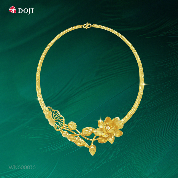 Trang sức cưới có thiết kế hoa văn mềm mại thể hiện sự trọn vẹn và gắn bó lâu dài