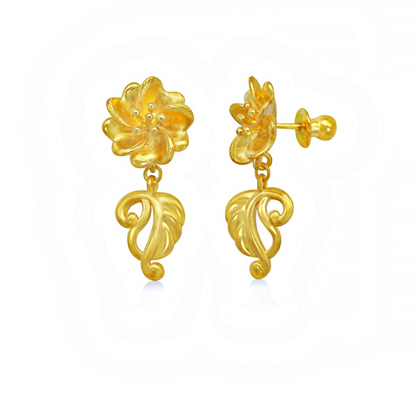 Hoa tai vàng 24K DOJI BFE6003330A1XX0 lấy cảm hứng từ hoa hạnh phúc