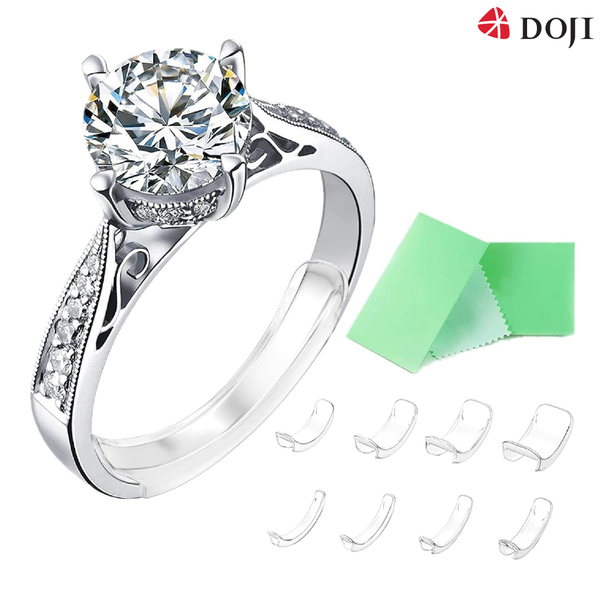 Miếng dán sẽ giúp điều chỉnh size nhẫn nhanh chóng nhưng có tính thẩm mỹ không cao