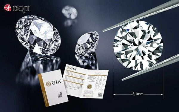 Giấy chứng nhận kim cương 7 ly 2 từ viện đá quý GIA