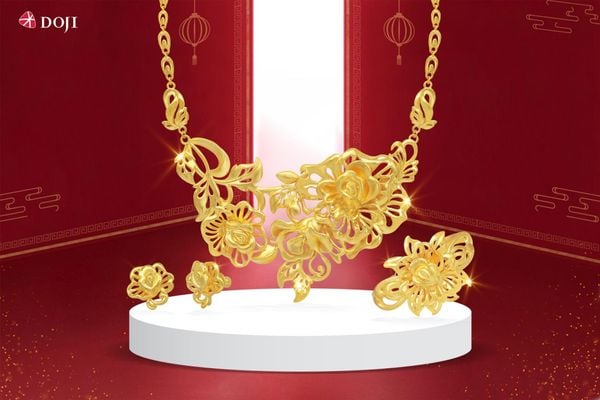 Bộ trang sức cưới vàng 9999 là sự lựa chọn lý tưởng dành cho các cặp đôi muốn khắc ghi dấu ấn đặc biệt trong ngày cưới