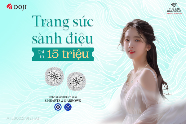 DOJI hiện đang triển khai chương trình trả góp và ưu đãi với dòng dây chuyền kim cương giúp bạn dễ dàng sở hữu món trang sức yêu thích.