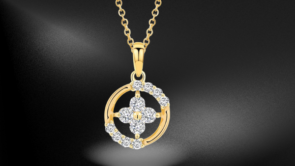 Mặt dây Vàng vàng 18K gắn đá CZ DOJI (AFPM001122D1CZ1)