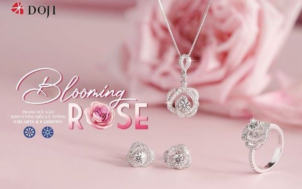 Được lấy cảm hứng từ loài hoa Ohara, BST Blooming Rose ẩn chứa nhiều ý nghĩa sâu sắc, là biểu trưng cho tình yêu bất diệt