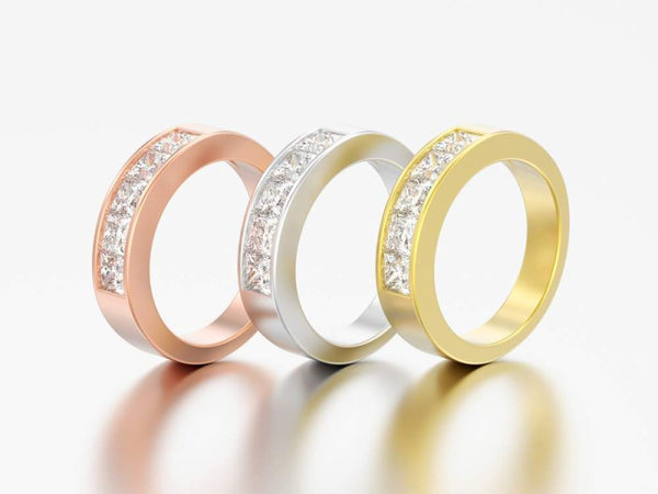 3 mẫu vàng trắng, vàng vàng và vàng hồng đều mang vẻ đẹp riêng