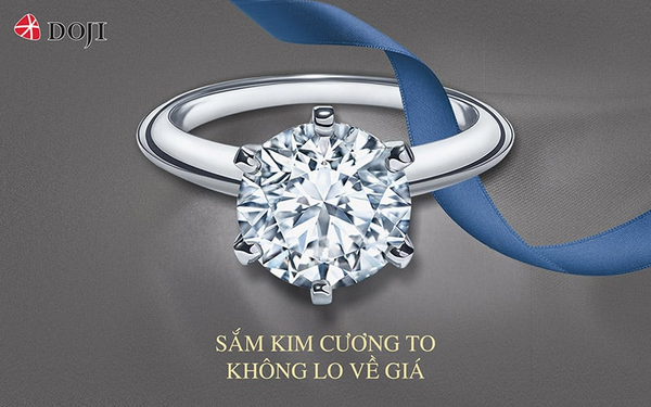 Nhẫn kim cương dưới 10 triệu tại DOJI