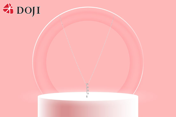 Mẫu dây liền DOJI ALPR800030F2DA1 sở hữu thiết kế tối giản và thanh lịch