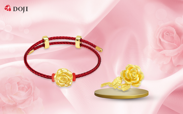 Một số sản phẩm họa tiết hoa hồng vàng 24K là món quà hoàn hảo dành tặng người phụ nữ bạn thương