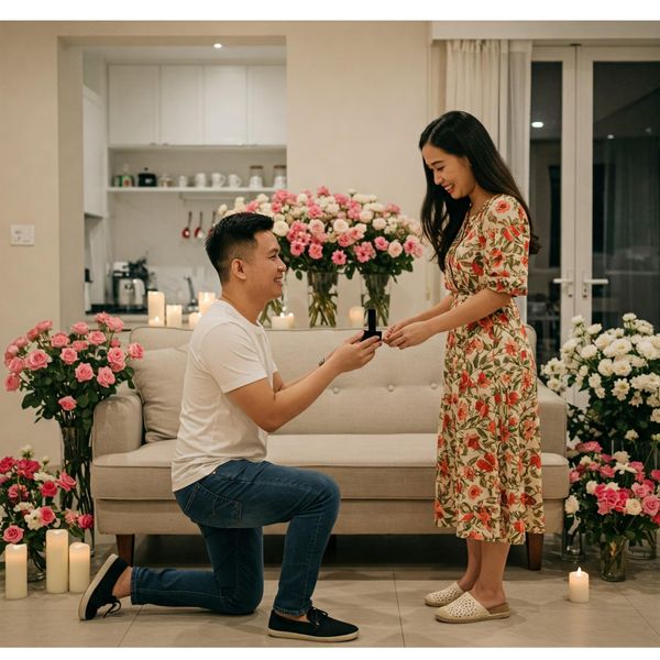 Ý tưởng cầu hôn tại nhà - Ấm áp và lãng mạn