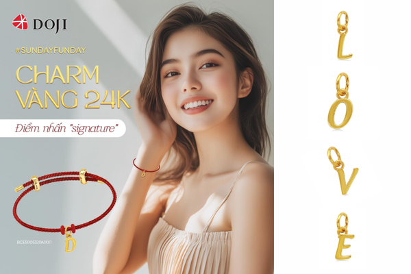 Trang sức vàng 24K TrenD chữ mang đến sự lựa chọn ý nghĩa và cá nhân hóa với thông điệp tên riêng