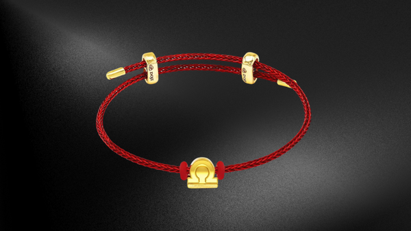 Vòng charm cung hoàng đạo Thiên Bình vàng 24K là lựa chọn hoàn hảo cho Thiên Bình.