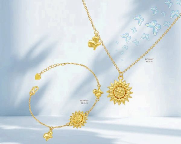 Lắc tay trong BST hoa nắng rực rỡ, biểu tượng của lạc quan và hy vọng