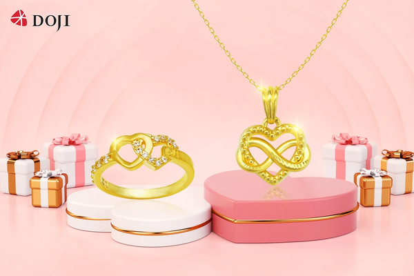 DOJI đã cho ra mắt các món đồ trang sức cao cấp, món quà Valentine tinh tế