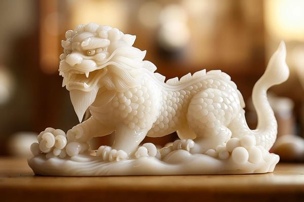 Tỳ Hưu trắng hỗ trợ công việc hanh thông, tài chính ổn định cho người mệnh Thủy