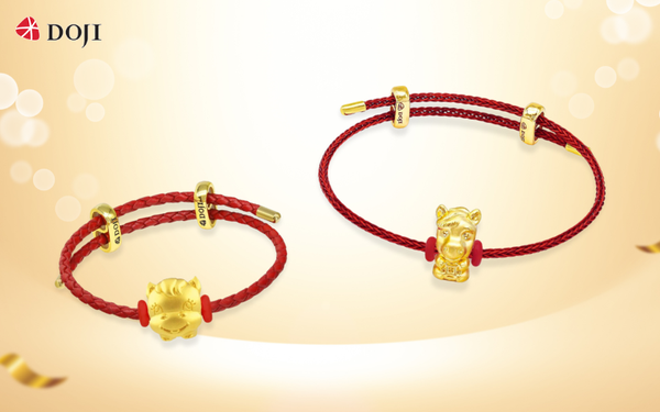 Vòng tay Charm vàng 24K họa tiết Ngựa Vàng là vật phẩm phong thủy phù hợp cho các bé sinh năm Bính Ngọ 2026
