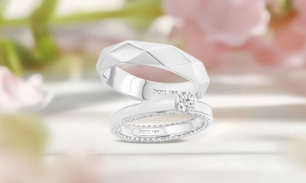 Nhẫn kim cương gắn liền với hình ảnh tình yêu vĩnh cửu, trường tồn cùng thời gian của đôi lứa