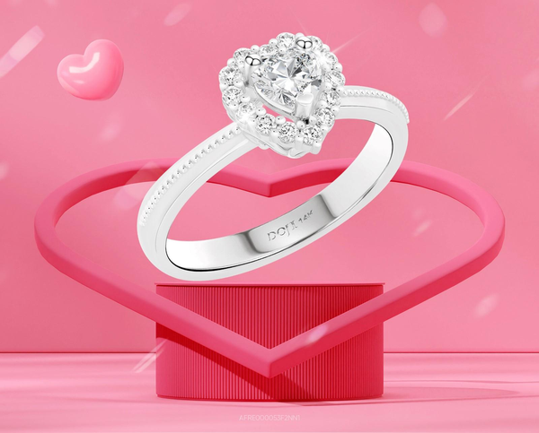 Nhẫn CZ của DOJI nổi bật với thiết kế tinh xảo, mô phỏng vẻ đẹp của kim cương tự nhiên nhưng với mức giá dễ tiếp cận hơn