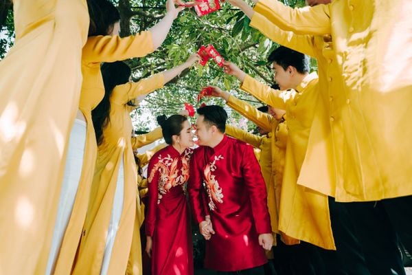 Lễ rước dâu là bước đầu tiên trong cuộc sống hôn nhân, đánh dấu việc cô dâu sánh bước cùng chú rể