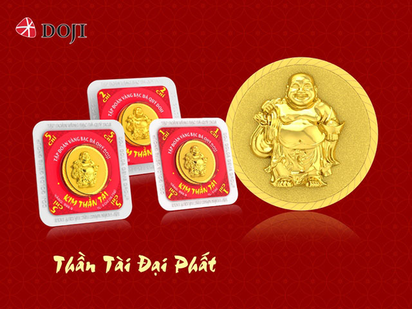 Các sản phẩm Thần Tài của DOJI giúp gia chủ thu hút vận may và giữ gìn tài lộc lâu dài