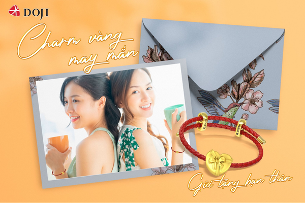 Với charm vàng 24k, các nàng có thể tùy ý biến tấu theo sở thích riêng mà vẫn thật đồng điệu cá tính