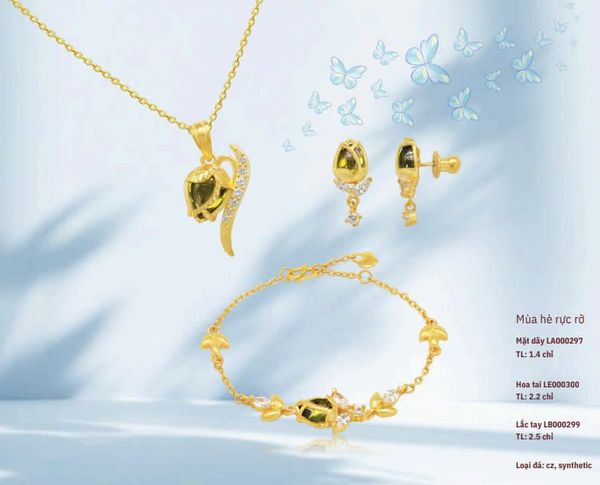 BST “Mùa hè rực rỡ” lắc tay vàng tinh xảo, tươi sáng, tràn đầy năng lượng