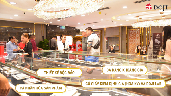DOJI là địa chỉ mua mặt dây chuyền uy tín hàng đầu tại Việt Nam