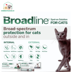 Thuốc trị ve rận cho mèo Broadline