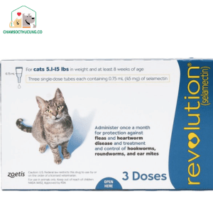 Thuốc trị ve rận cho mèo Revolution