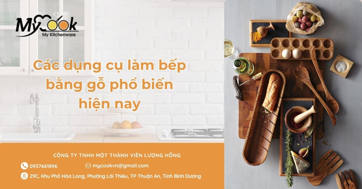 Các dụng cụ làm bếp bằng gỗ phổ biến hiện nay