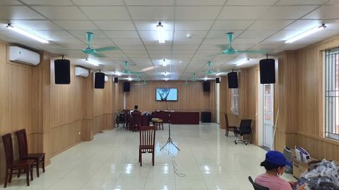 Lắp đặt hệ thống âm thanh cho hội trường tại Hoài Đức - Hà Nội