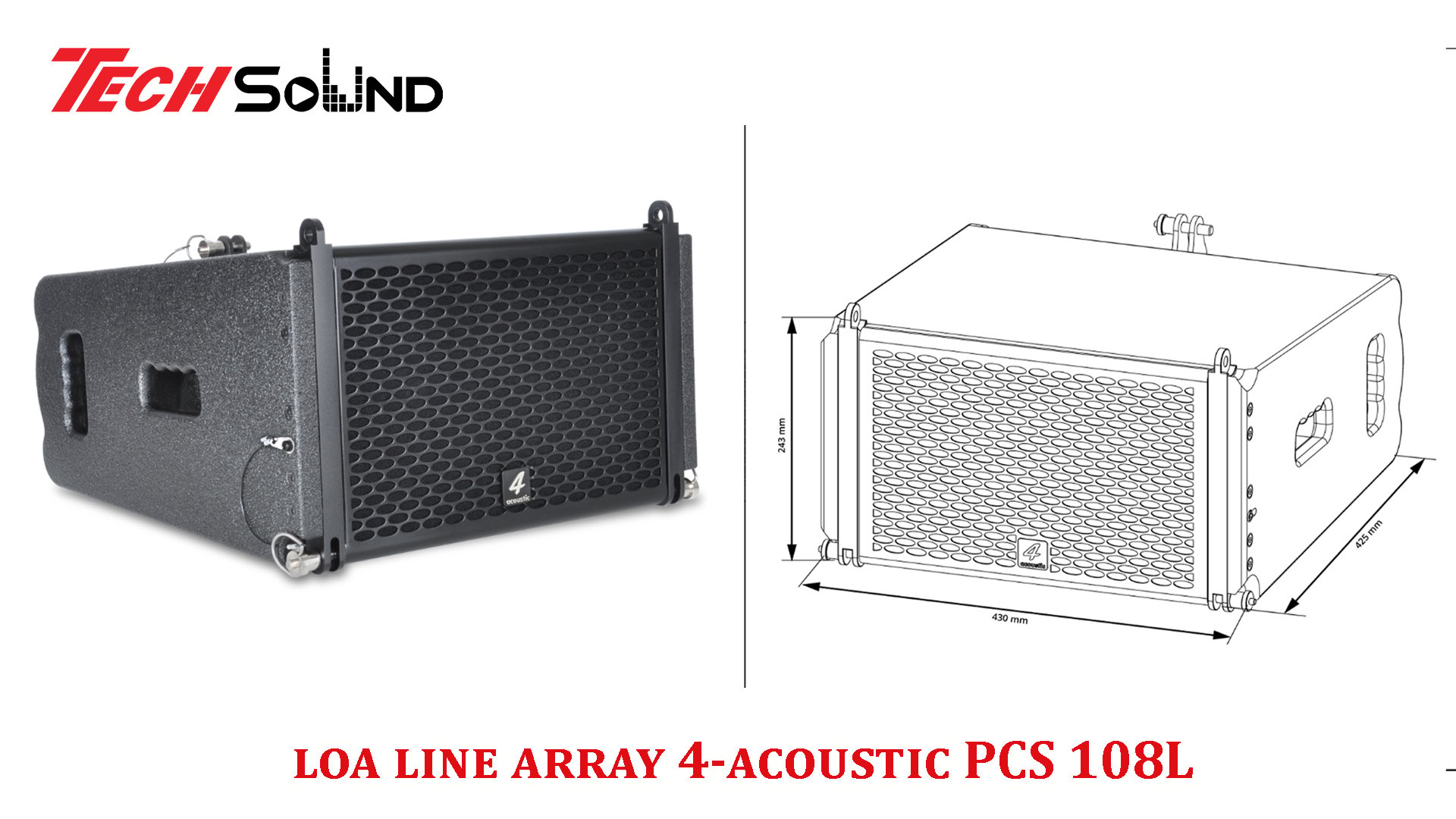 Loa line array 4-acoustic PCS 108L