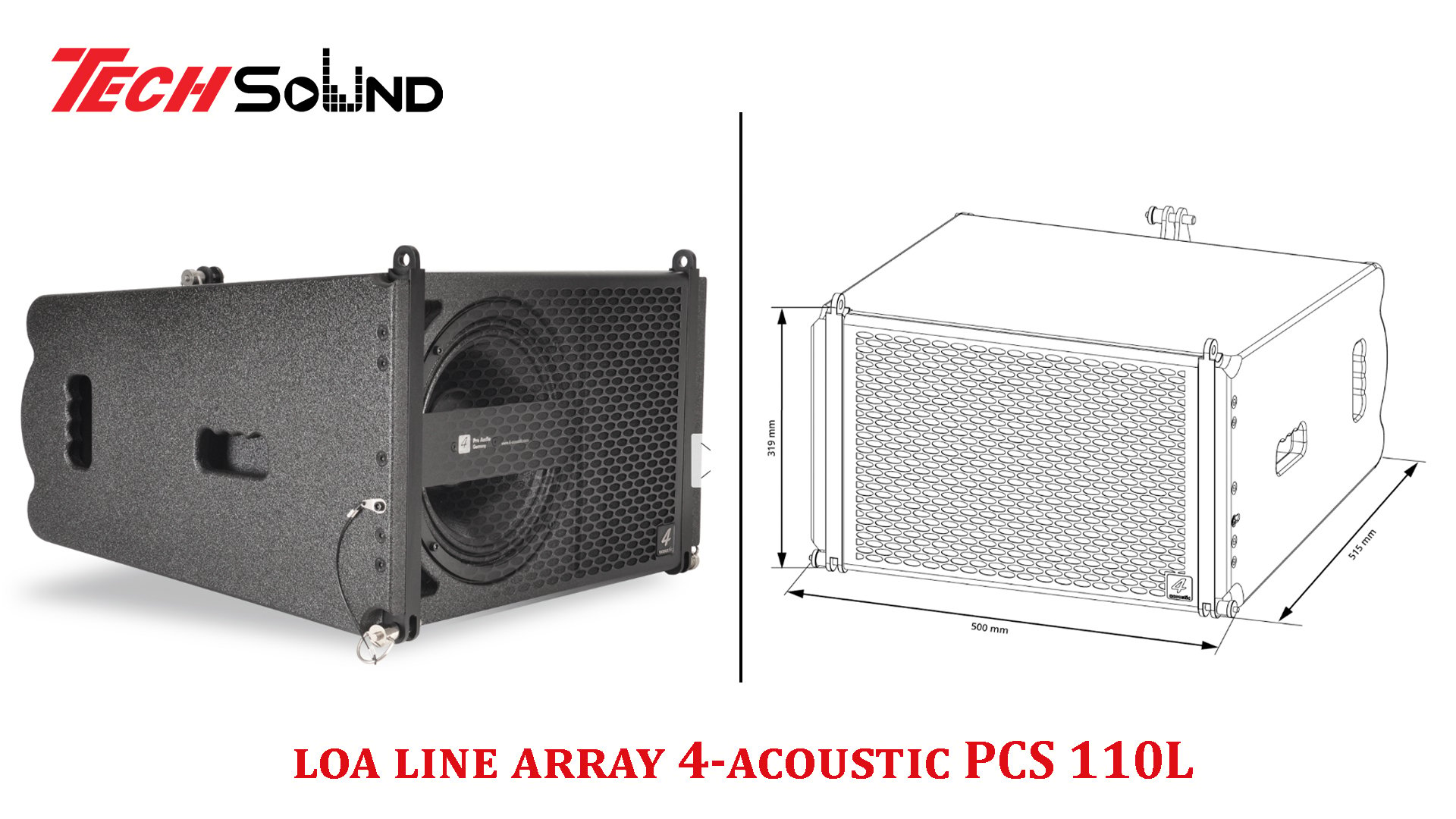 Loa line array 4-acoustic PCS 110L