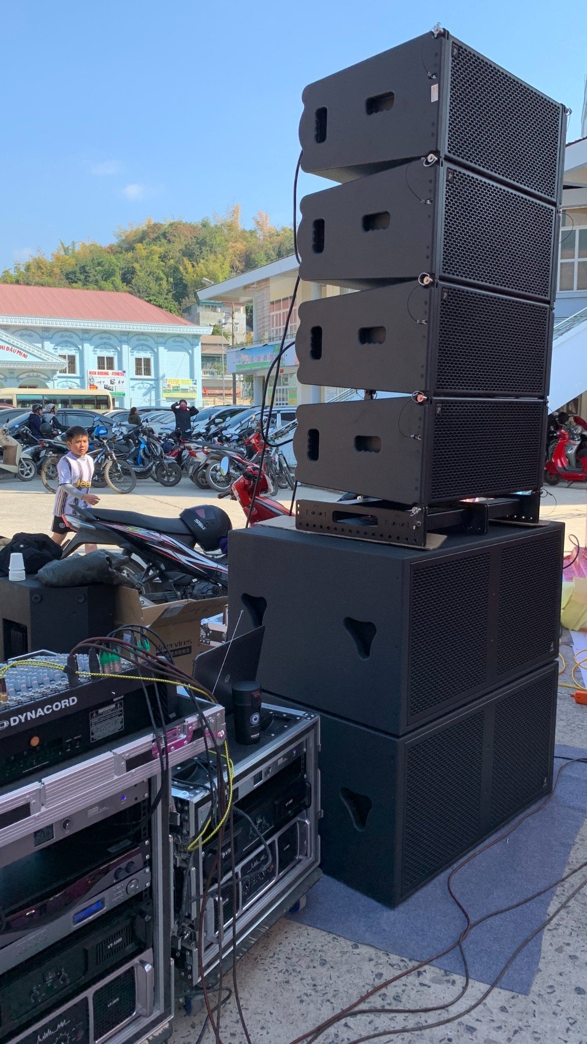 Bàn giao hệ thống loa Line array 4 Acoustic sự kiện tại Sơn La