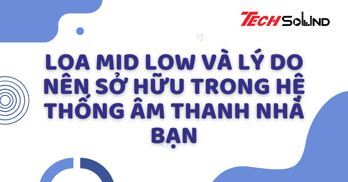 Loa mid low và lý do nên sở hữu trong hệ thống âm thanh nhà bạn